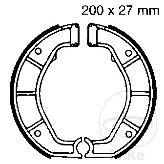 Plaquettes de frein arrière EBC R 100 GS PD RT pour BMW R 80 R RT GS PD sans ressort