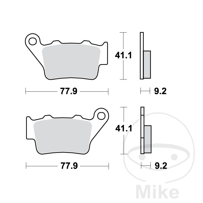 BMW F650 F650ST C1 Brake Pad Rear Sinter SH TRW F 900 R XR