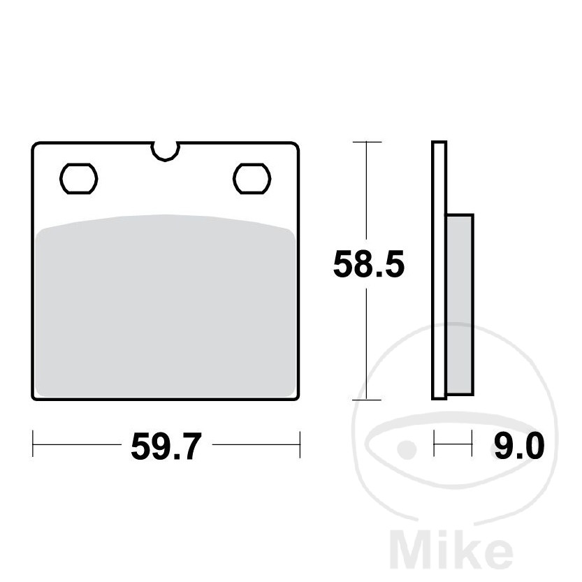 Plaquette de frein standard TRW pour BMW R65 3ème série R80 RT GS + Paris Dakar R100GS + PD