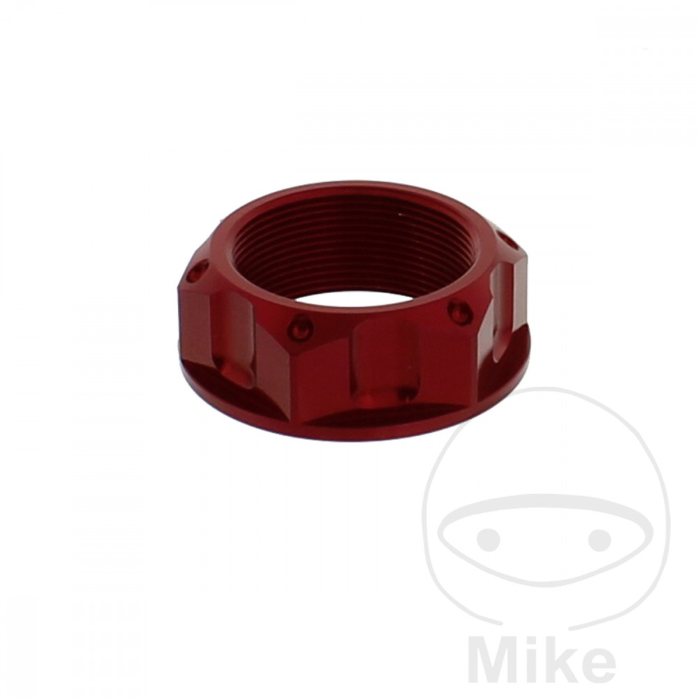 Nut Steering Head Fork Bridge JMP M28X1.00 mm Aluminum Red for BMW S1000RR 2009-2018 R nineT 2013-2016