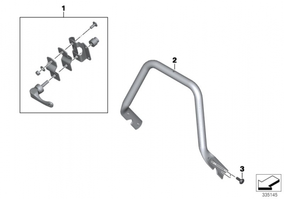 BMW Schnellspanner para navegación en tubo de manillar R1200GS F800GS Adventure