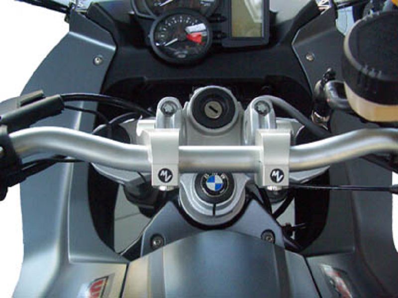 Adaptateur de guidon réglable et élévation de guidon avec décalage ABE pour BMW R1150GS + Adventure