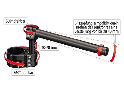 Adjustable Stummellenker Handlebar multiClip Tour Ø55/70 mm for BMW R Nine T