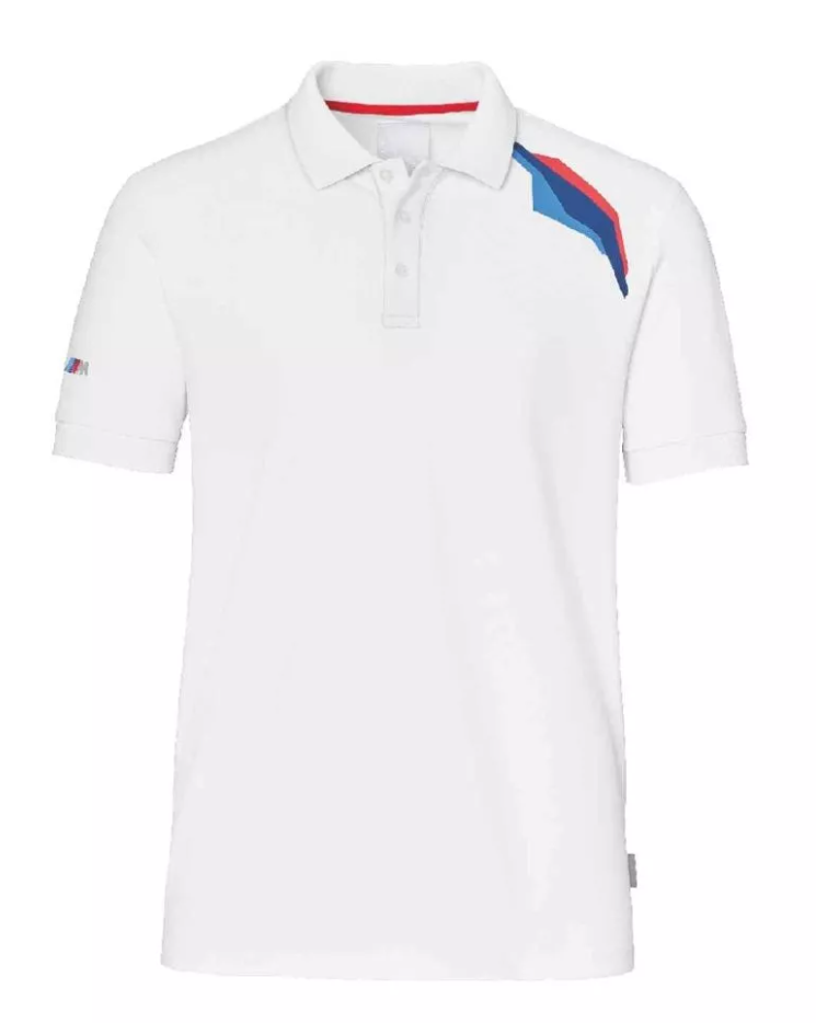 Polo Shirt Originale BMW Motorrad Motorsport Bianco per Uomo