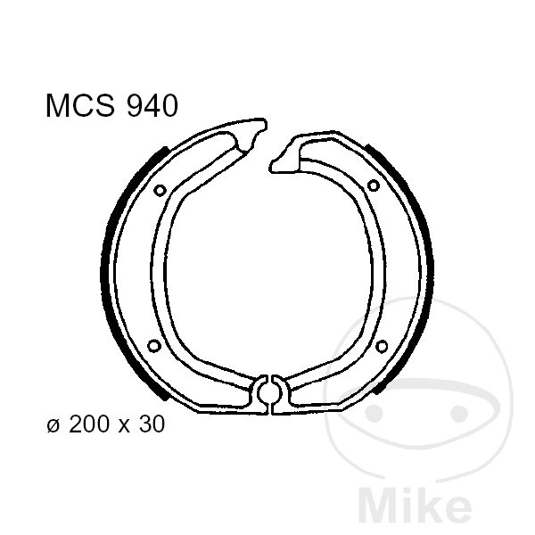 Scarpe dei freni senza molla TRW per BMW R90S R90/6 R100RT R100RS R100S R75 /5 /6 /7 R45N R45S