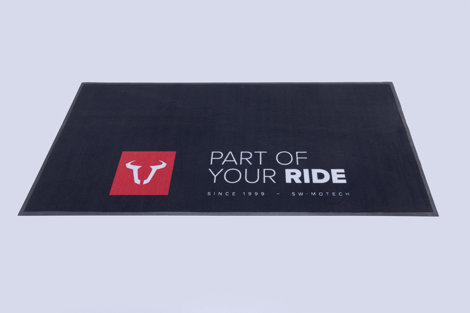 SW-Motech Bike Mat SW-MOTECH 2.0x1.0 m. Rectangular. Black. White/Red Print