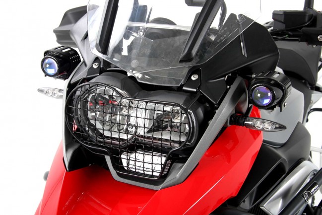 Hepco&Becker Grille de protection de phare noire pour BMW R1200GS LC (2013)