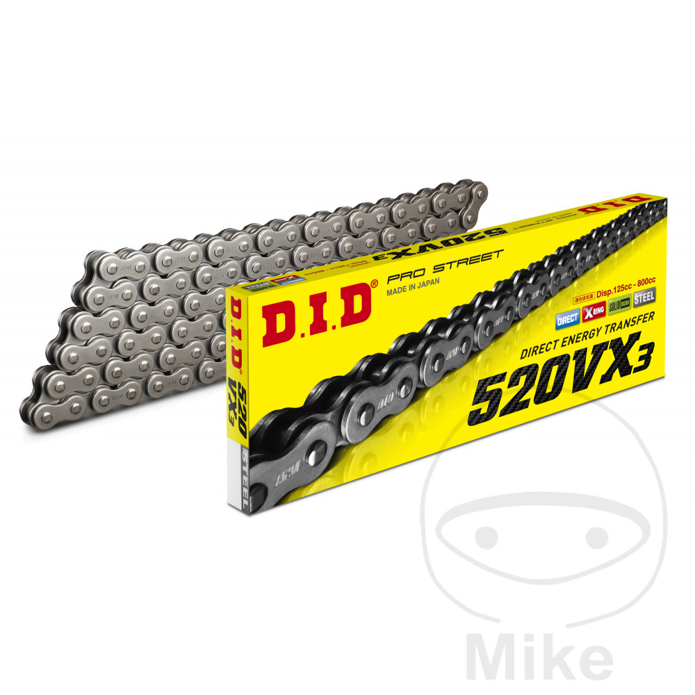 DID X-Ring Chain 520VX3/112 Open Chain with Rivet Lock