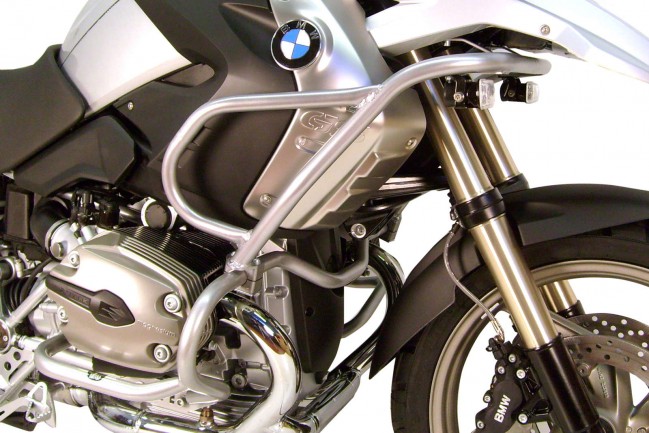 Barra di protezione serbatoio per combinazione con barra di protezione motore 502918 argento per BMW R1200GS (2008-2012)