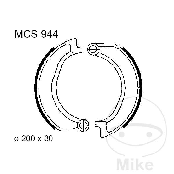 Scarpe dei freni senza molla TRW per BMW R50/5 R60/5 R60/6 R75/5