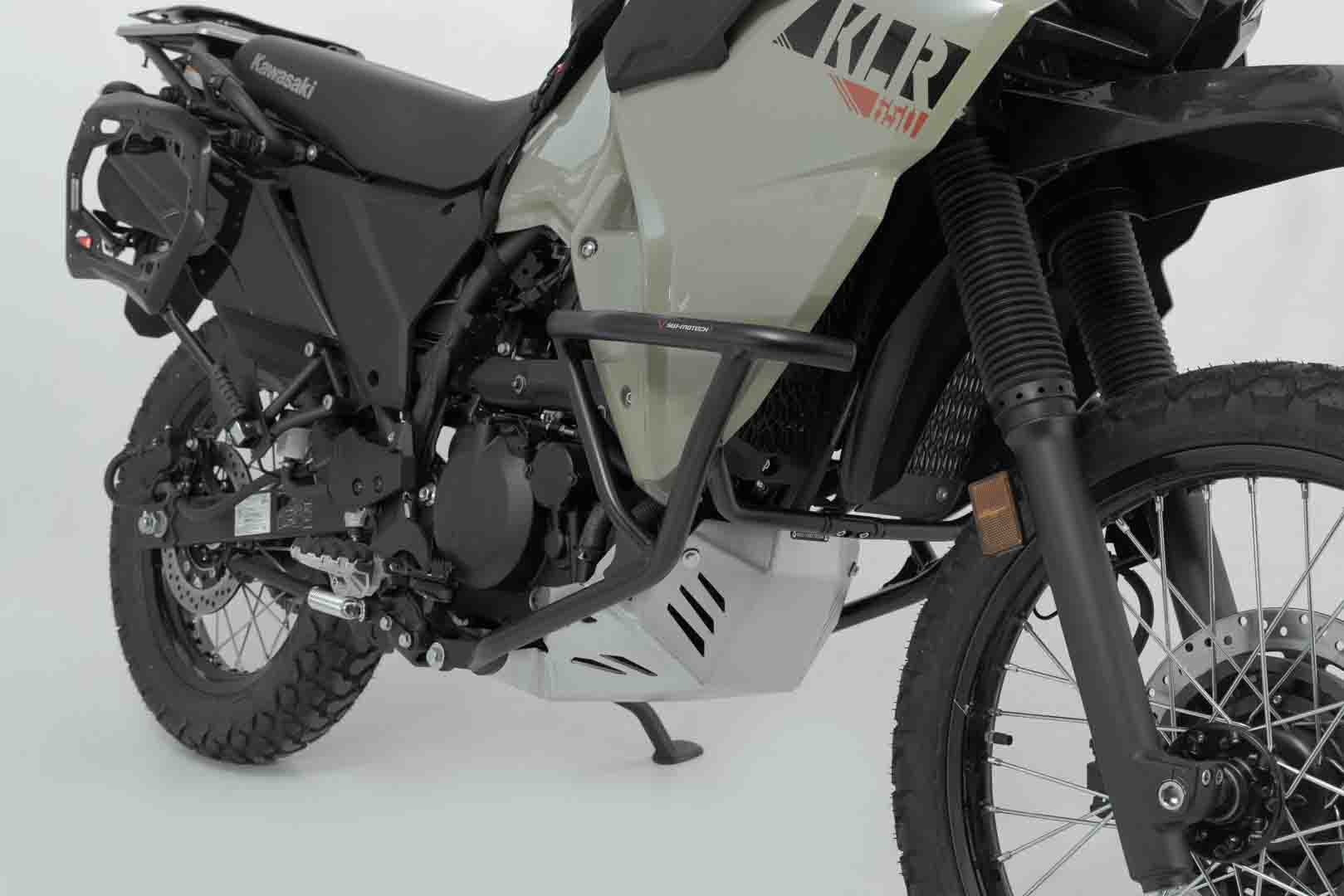 Protección de motor SW-Motech plateada para Kawasaki KLR 650 (08-)