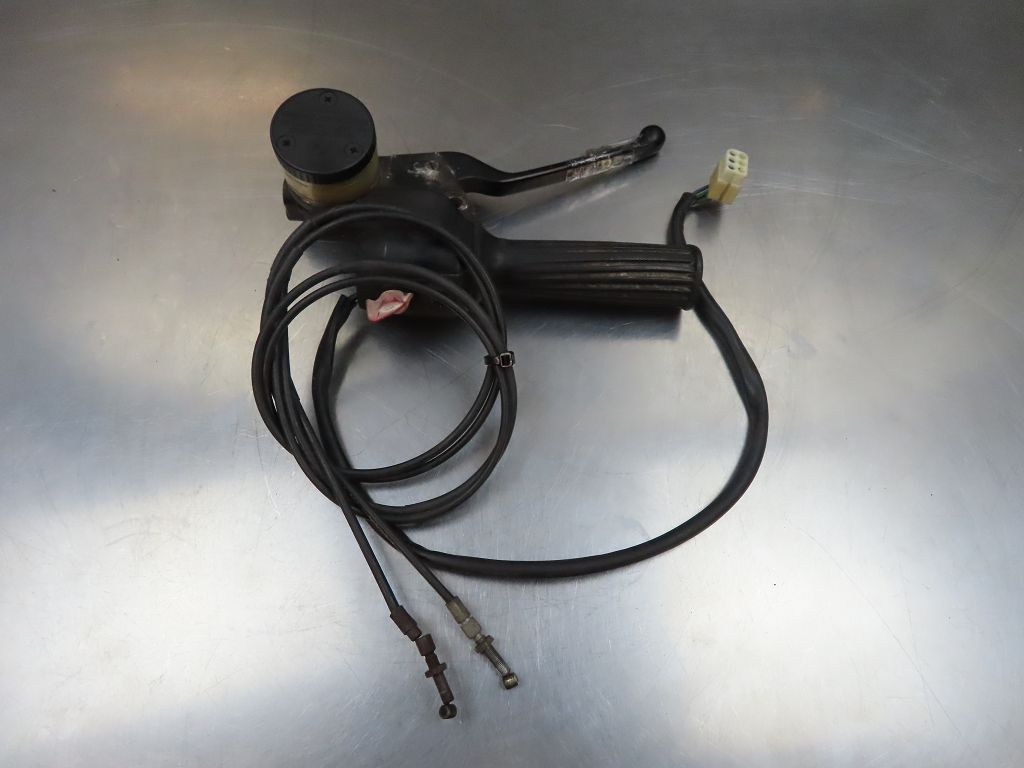 Right grip unit with handlebar switch and throttle cables for BMW R45 R65