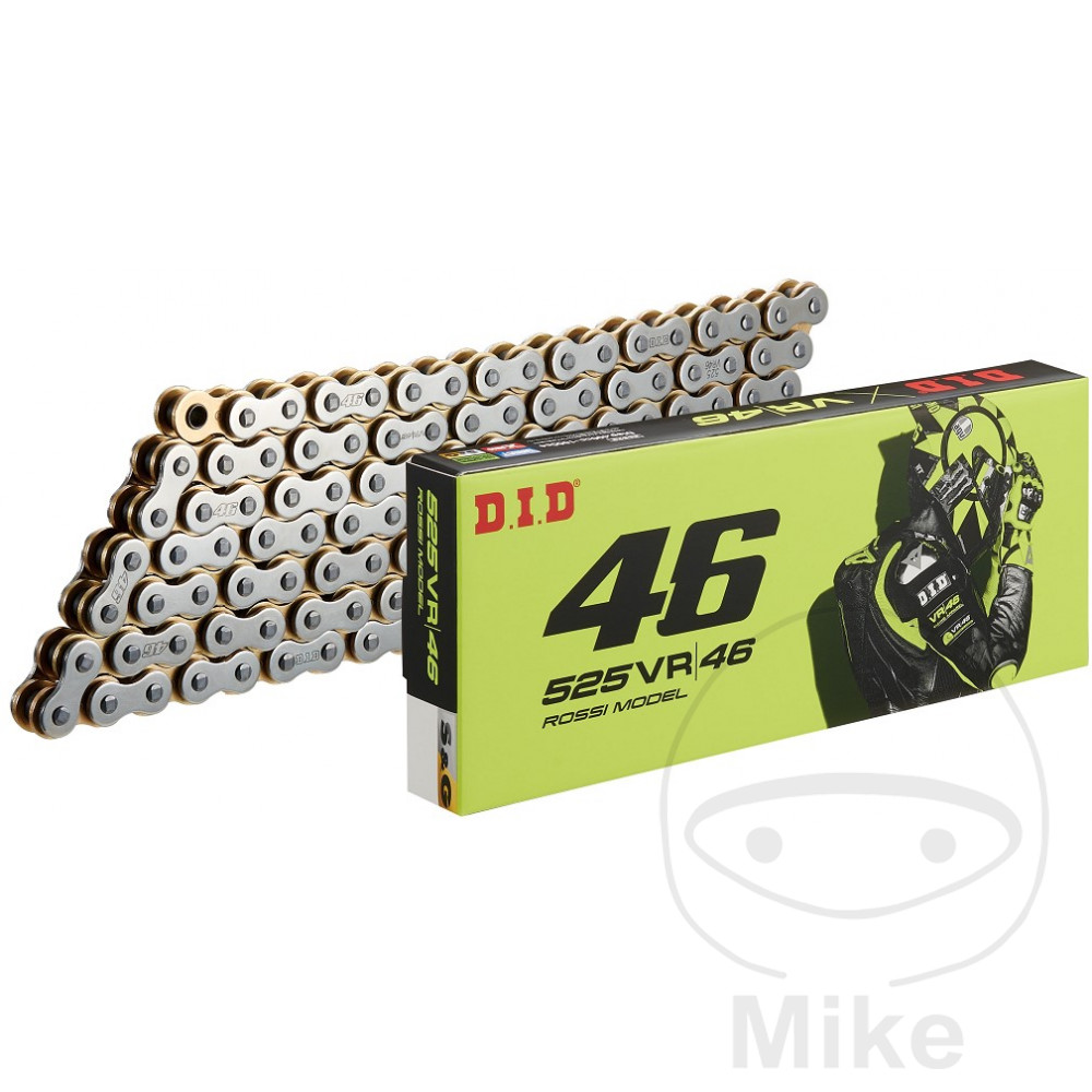 Catena DID X-Ring Argento / Oro 525VR46/116 Catena Aperta con Chiusura a Rivetto per BMW F650GS Twin F800GS