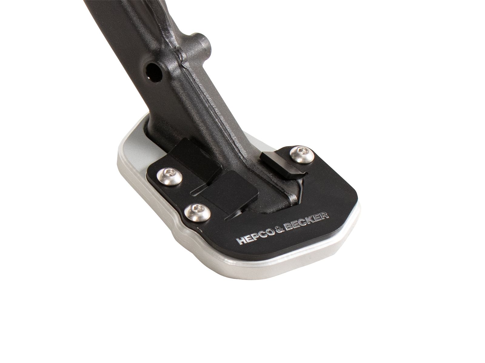 Side Stand Plate Silver/Black for BMW R1300GS (2023-) with Adaptive Vehicle Height Adjustment