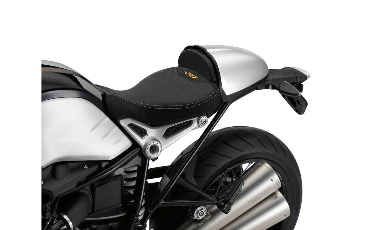 Cuscino originale BMW sul dosso per RnineT Pure Racer