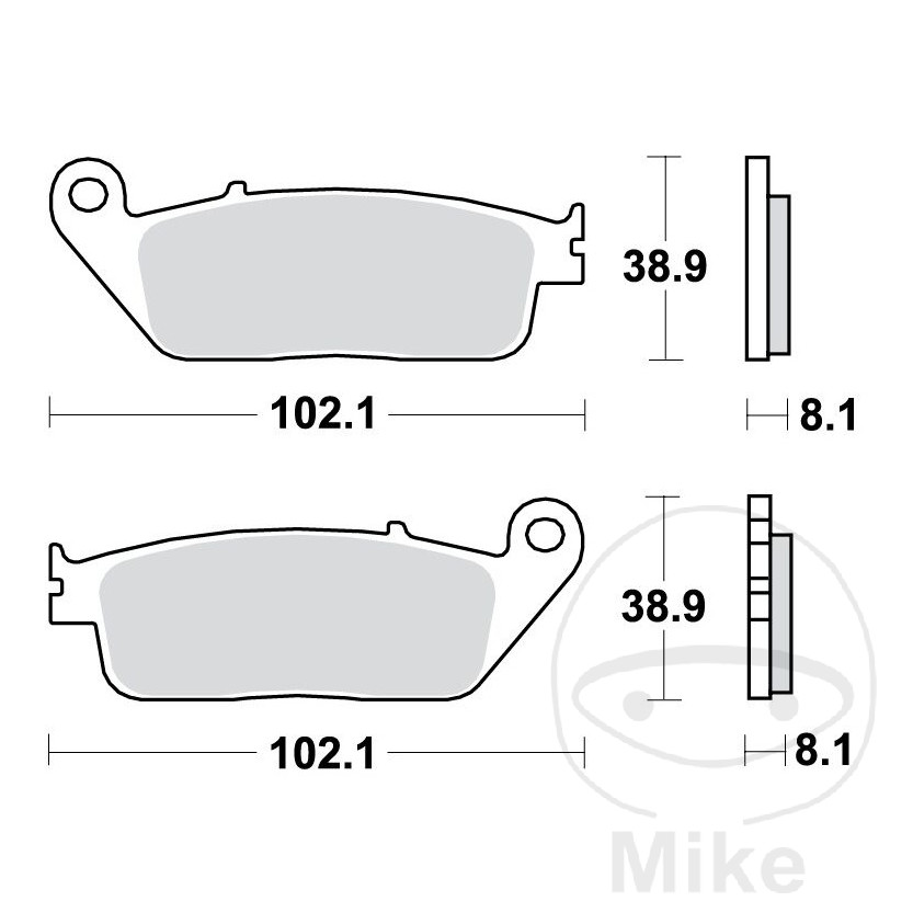 BMW C 600 650 Sport Brake Pad Front Sinter TRW C650GT C Evolution