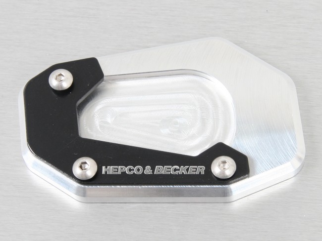 Piastra laterale Hepco&Becker argento/nero per BMW R1200RT 2005-2013