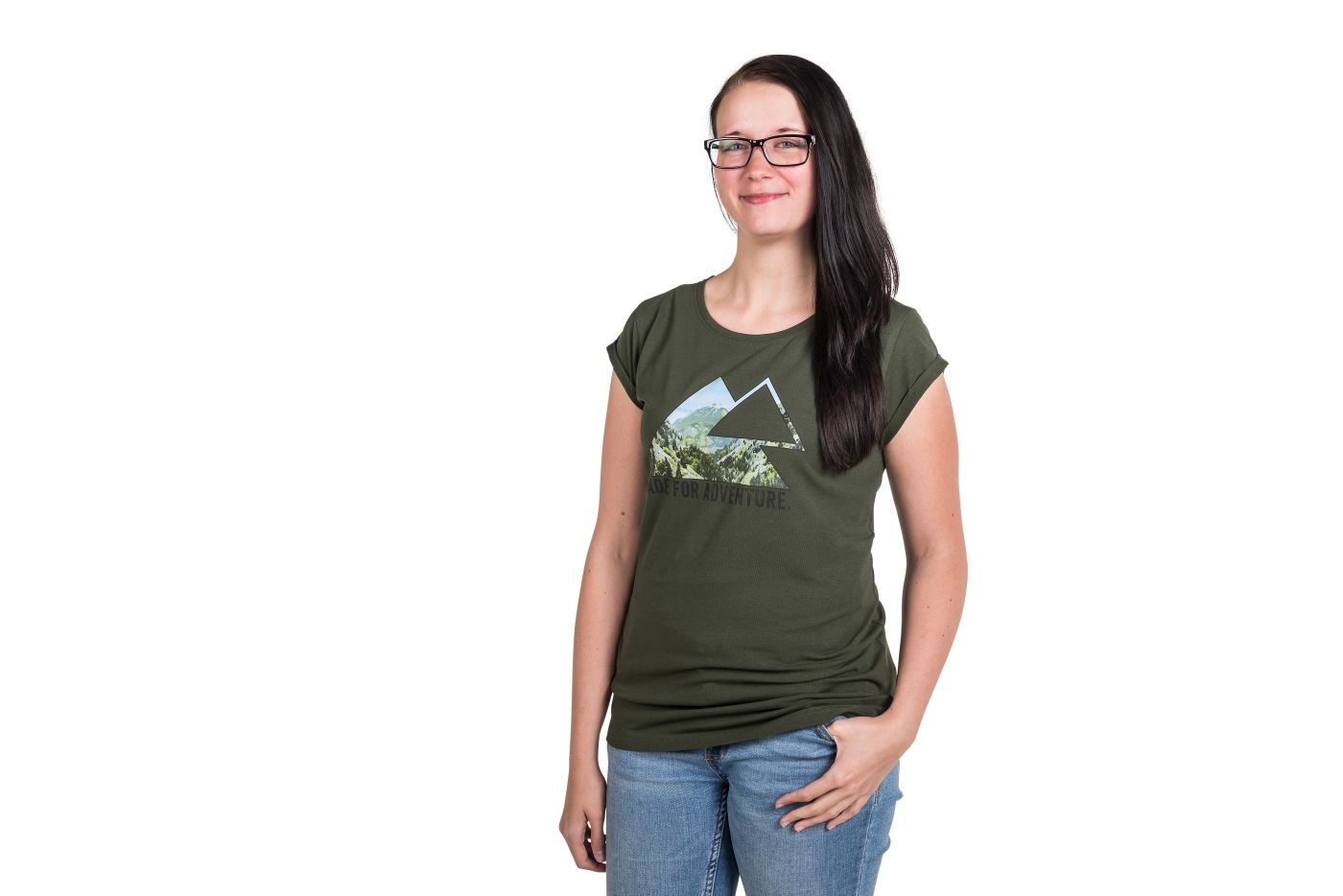 Touratech T-Shirt "Triangle View" Women's, khaki