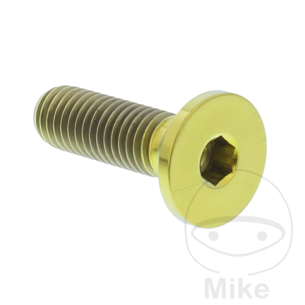 Tornillo de disco de freno M8X1.25 mm 26 mm titanio dorado para BMW F750GS F850GS + Adventure