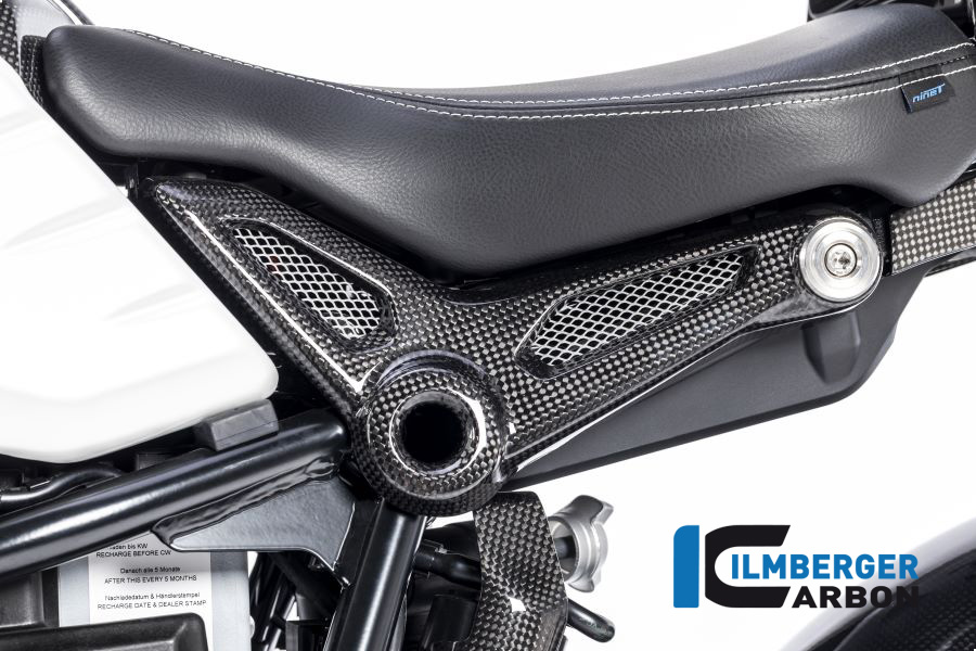 Carbon Cover on the Left Frame Tail for BMW R nineT + Racer + Scrambler + Urban G/S