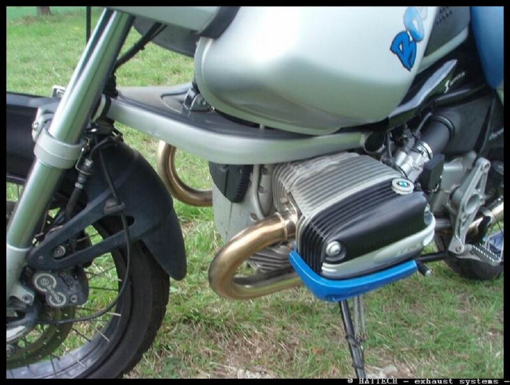 Colector de acero inoxidable para BMW R1150 GS R + Adv + Rockster