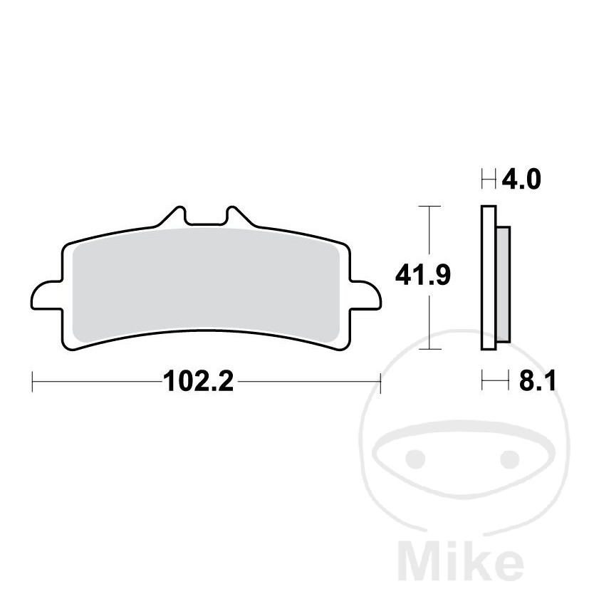 BMW HP4 2012-2016 Front Brake Pad Sinter SCR TRW HP2 Sport