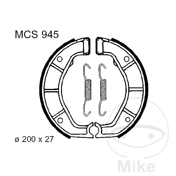 Plaquettes de frein arrière TRW R80GS sans ressort pour BMW R 100 GS PD RT RS R Mystik