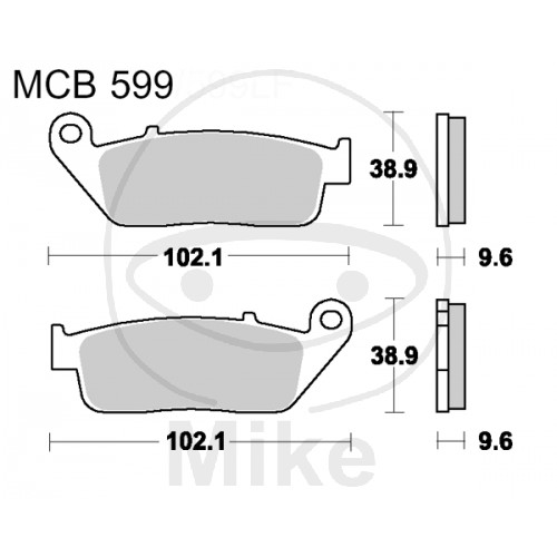 Plaquette de frein avant/arrière standard TRW pour BMW C600 Sport C650GT