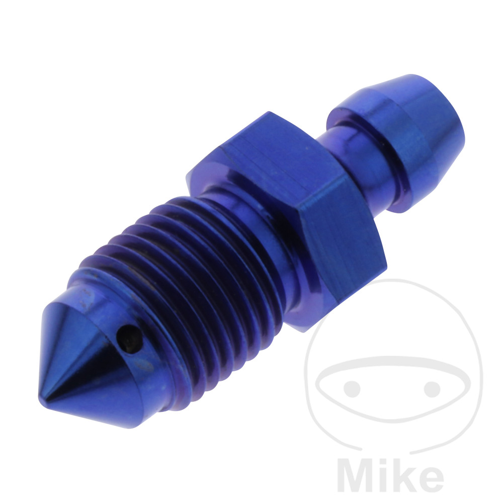 Bleed screw M10 x 1.00 mm blue titanium for BMW C1 F650 F650GS F900R F900XR K75 K100