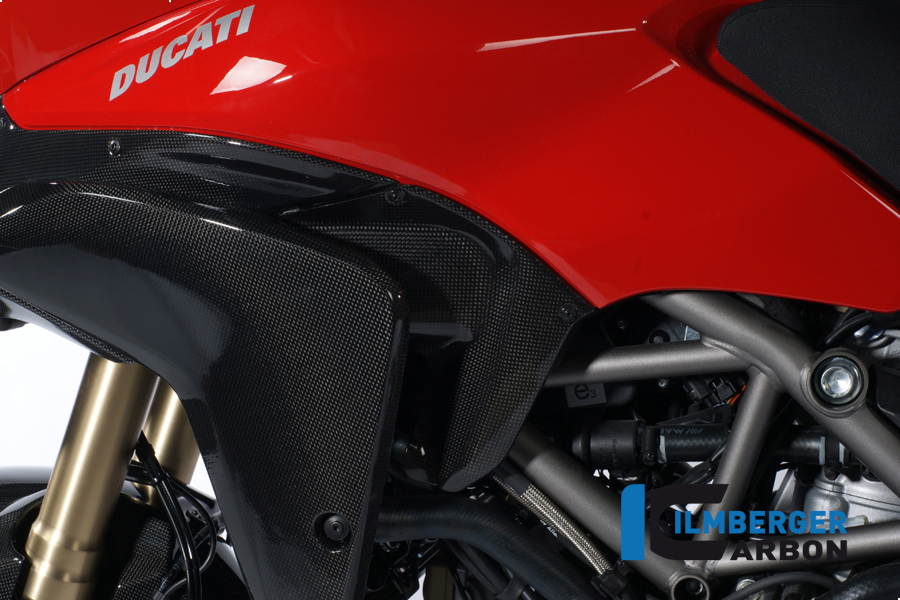 Carbon Air Deflector on Left Tank Side for Ducati Multistrada 1200 2010-2012