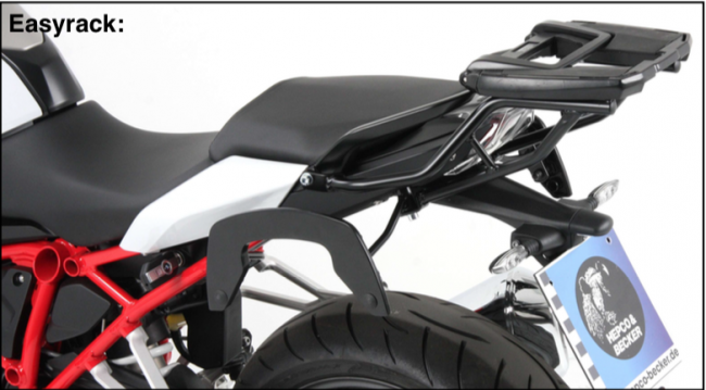 BMW R1200RS R 1200 RS Easyrack - portapacchi nero per Topcase