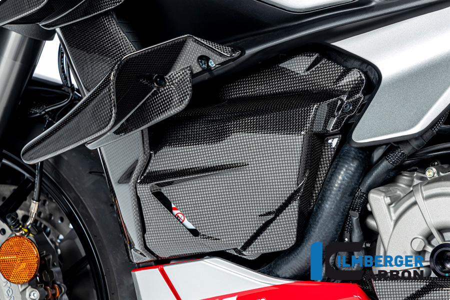 Carbon Battery Compartment Cover Gloss for Ducati Streetfighter V2 from 2022