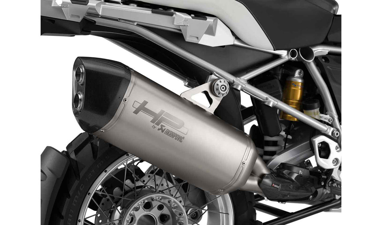 HP Sports Exhaust Muffler Akrapovic EU4 for BMW R1200GS LC + Adventure LC