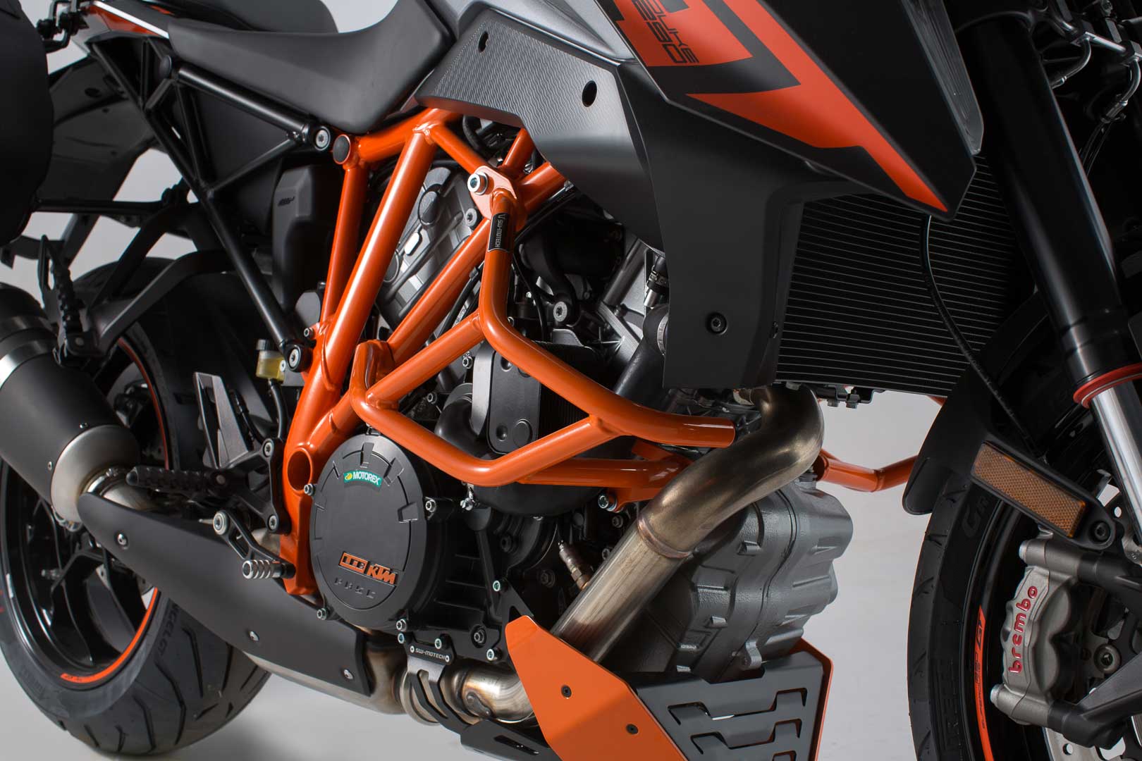 SW-Motech Protectores de Motor Naranja para KTM 1290 Super Duke R / GT