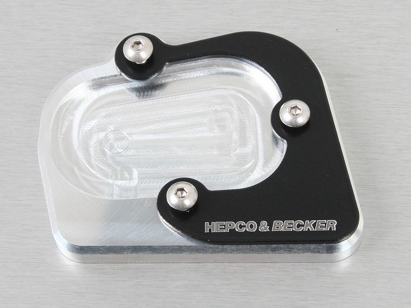 Piastra laterale Hepco&Becker argento/nero per BMW R1250GS Adventure 2019-