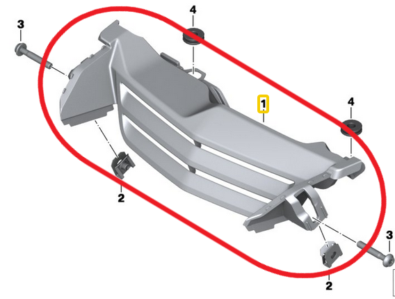 Copertura Sotto Faro per BMW R1200GS LC Adventure K51