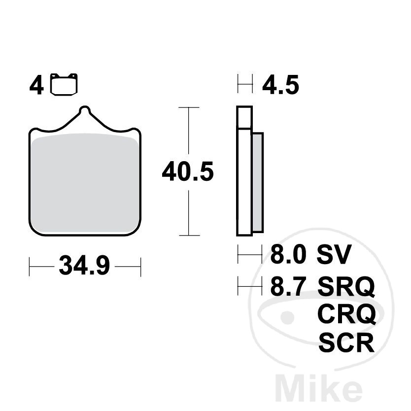 BMW S1000RR 2009-2018 S1000R 2013-2018 Front Brake Pad Sinter TRW