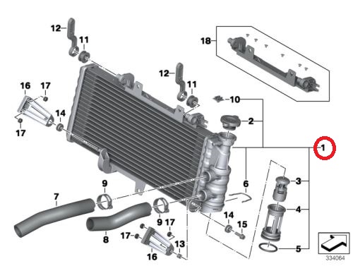 BMW F 650 700 800 R S ST GS Complete Water Cooler