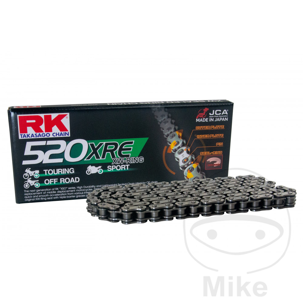 Catena RK XW 520XRE/112 Aperta con Chiusura a Rivetto per BMW F650GS + Dakar G310GS G310R