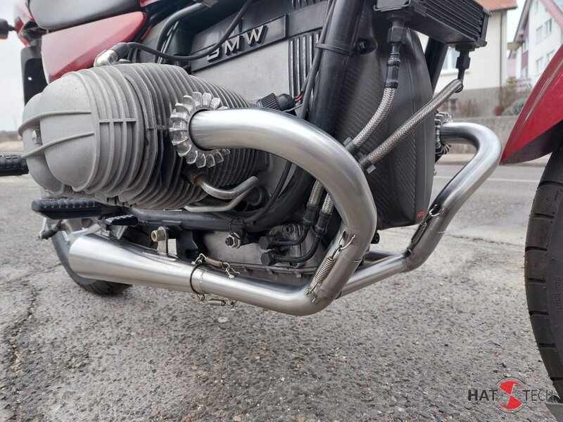 Système d'échappement complet SIDEPIPE pour BMW R80 R R100 R Mystic + GS Paralever avec collecteur et S