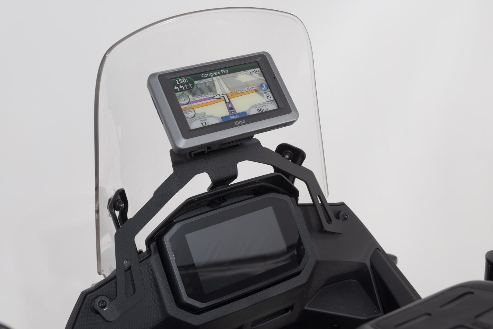 SW-Motech Navigation Mount in Cockpit Black for Honda XL750 Transalp (22-)