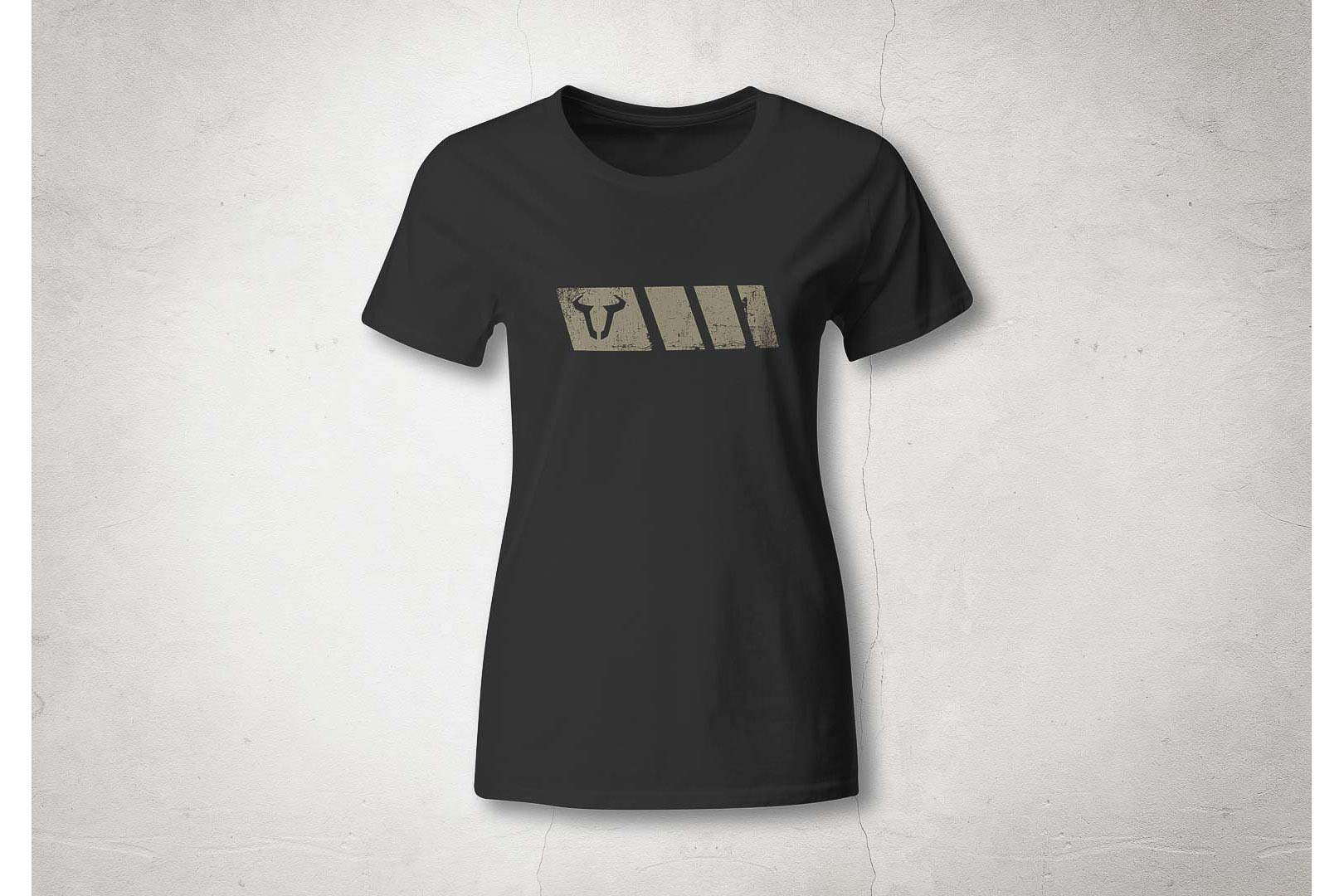 Camiseta SW-Motech Legend Gear. Negra. Mujer. Talla M