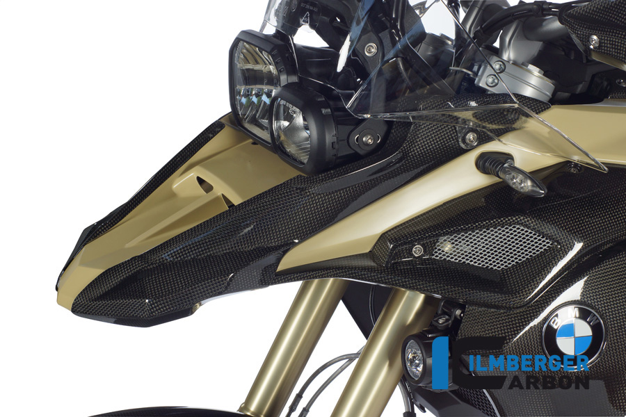 Ampliación de ala de carbono izquierda para guardabarros delantero de BMW F800GS + Adventure