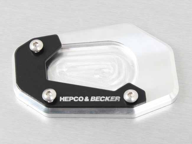 Hepco&Becker Side Stand Plate Silver/Black for BMW R nineT 2014-2016