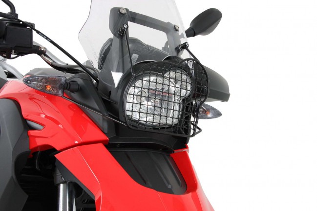 Grille de protection de phare Hepco&Becker noire pour BMW G650GS (2011-2016) + Sertao (2012-2016)