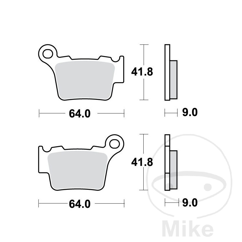 BMW G450X Rear Brake Pad Standard Offroad TRW G 450 X