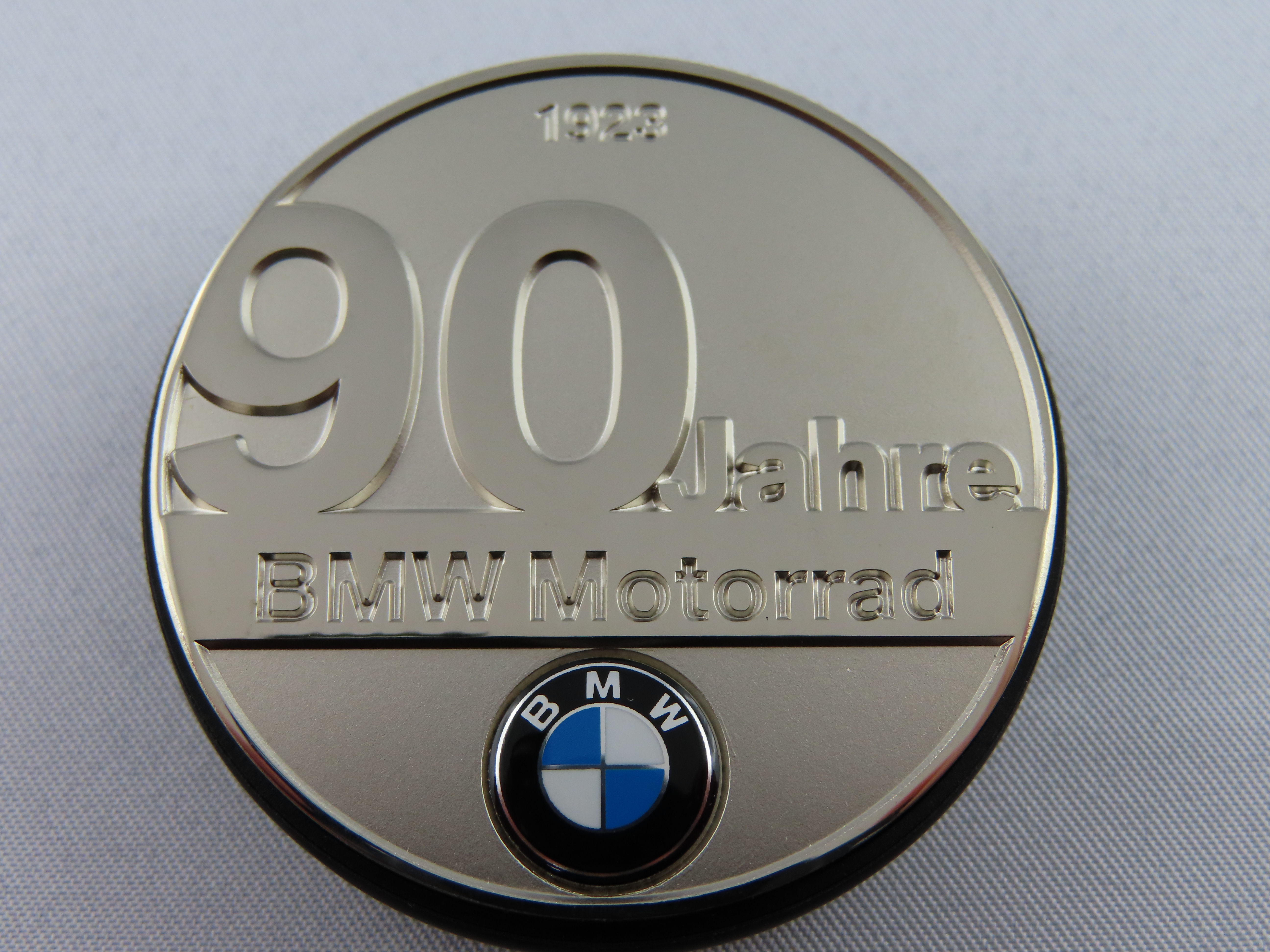 Badge Emblem D=45MM Logo 90 Years BMW for Steering Head Cover of R 1200 R RT GS Adv. up to 2013