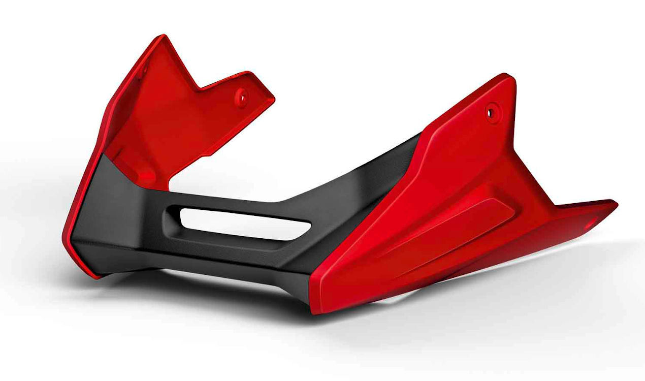 Original BMW Motorspoiler Racingred uni pour K83 F900R K84 F900XR