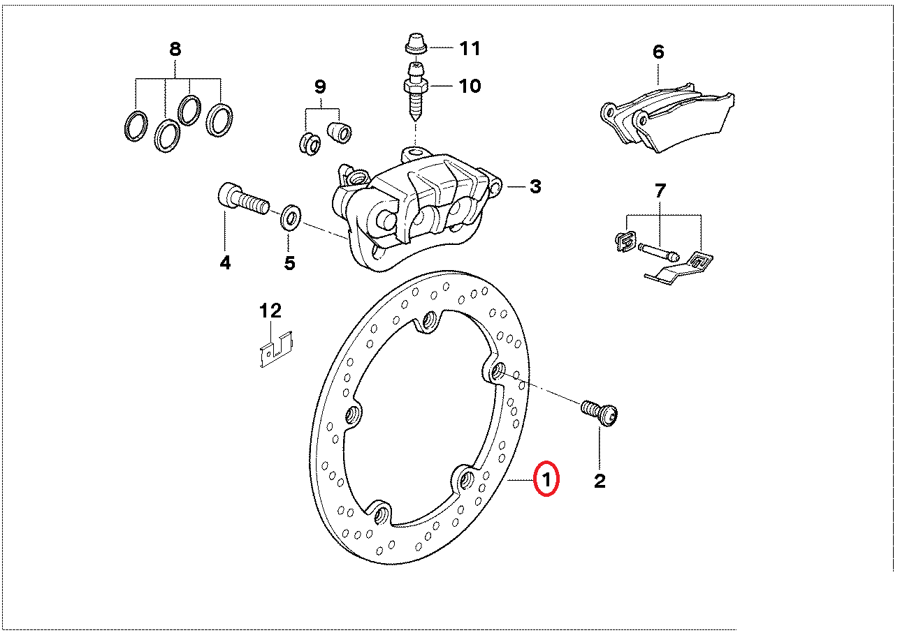 Disque de frein arrière d'origine BMW R1100GS NEUF R 1100 RT S R R 1150 GS R RT RS