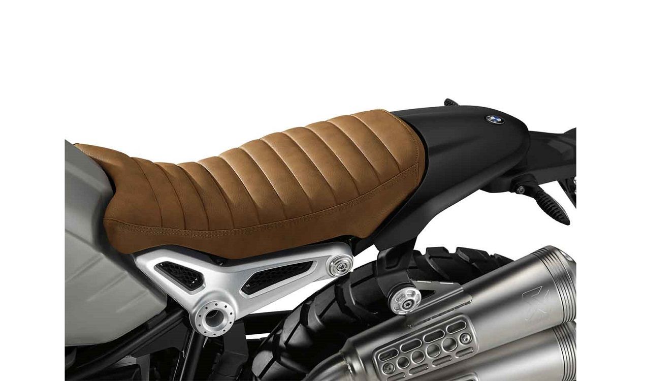 Banquette individuelle originale BMW Scrambler marron pour R nineT + Pure + Scrambler + Urban G/S